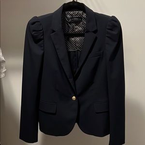 Zara Blazer - Navy and Gold